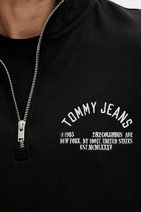 Tommy Jeans hanorac de bumbac DM0DM21797 negru