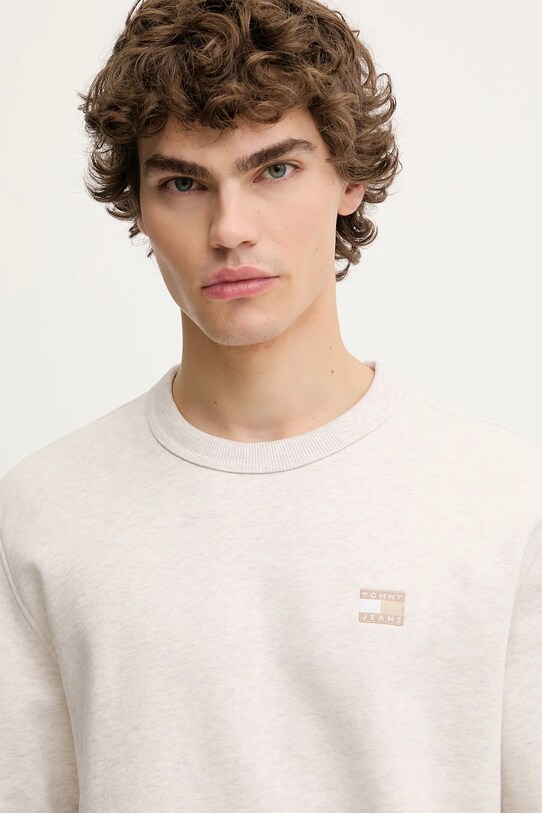 Abbigliamento Tommy Jeans felpa in cotone DM0DM21921 beige