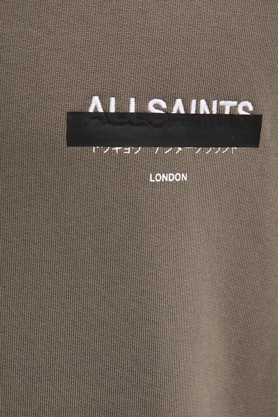 AllSaints bluza bawełniana REDACT M001NC zielony