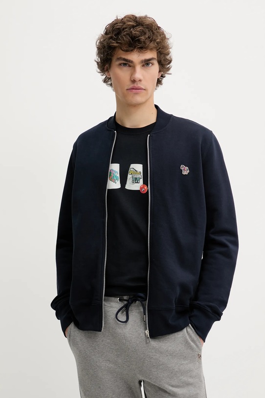 PS Paul Smith bluza bawełniana bawełna granatowy M2R.258S.KZEBRA