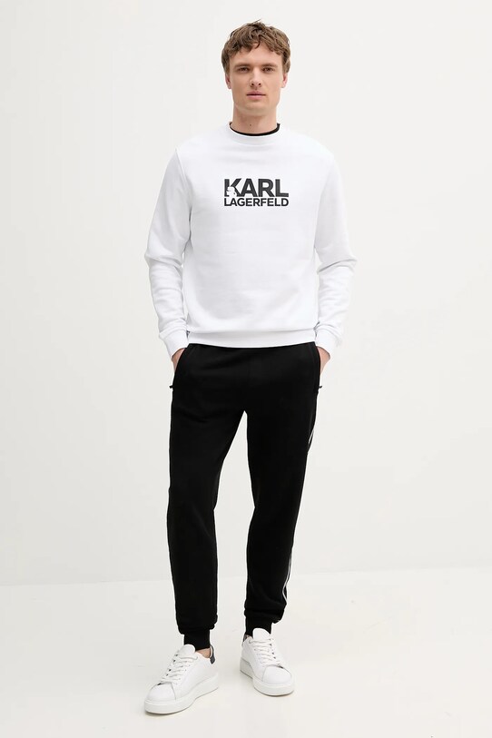 Bavlnená mikina Karl Lagerfeld 553917.705091 biela AW25