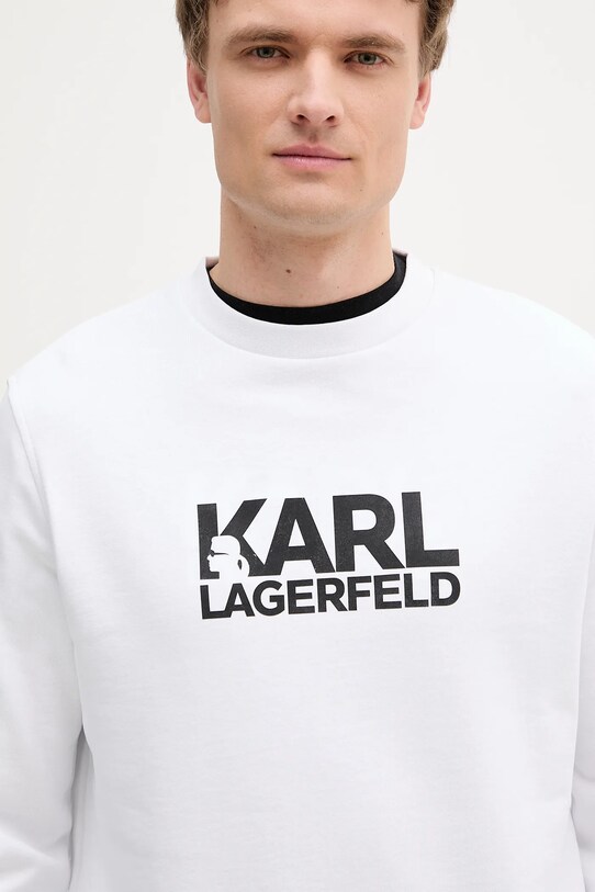 Bavlnená mikina Karl Lagerfeld biela 553917.705091