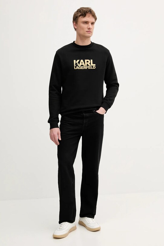 Karl Lagerfeld bluza bawełniana 553917.705091 czarny AW25