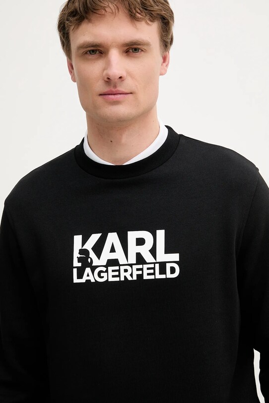 Karl Lagerfeld hanorac din bumbac negru 553917.705091