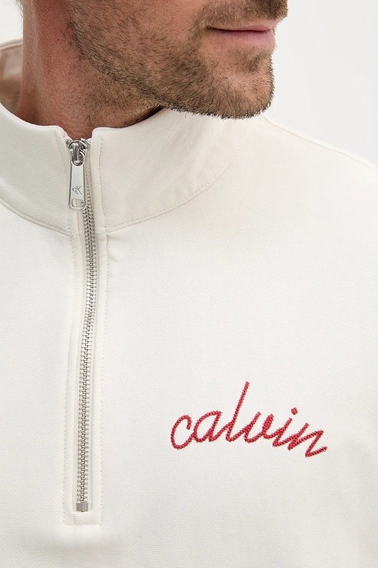 Calvin Klein Jeans felpa con cotone LV04RC227G beige