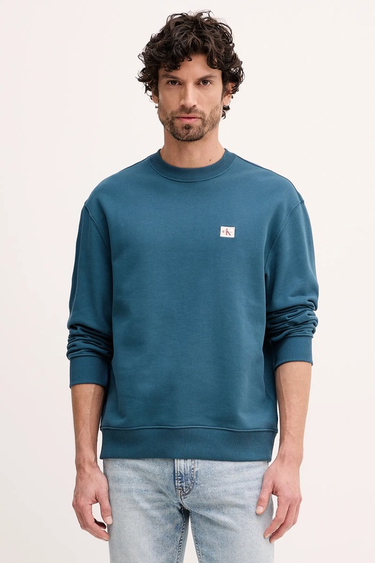Calvin Klein Jeans bluza turkusowy LV04RC273G