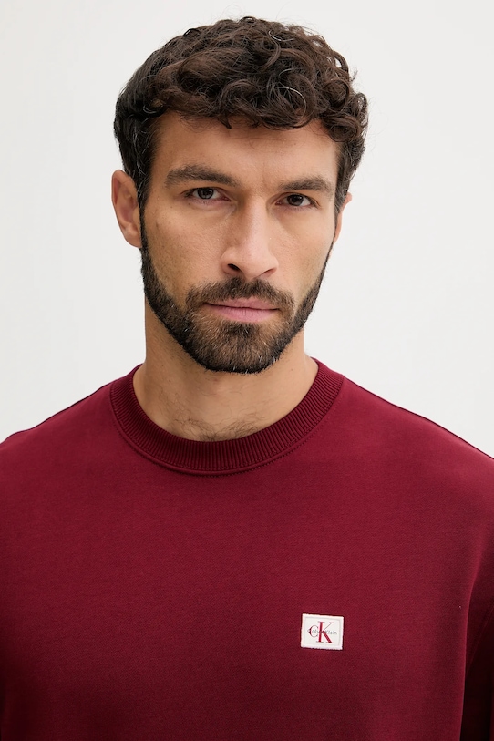 Îmbrăcăminte Calvin Klein Jeans bluză LV04RC273G burgundia