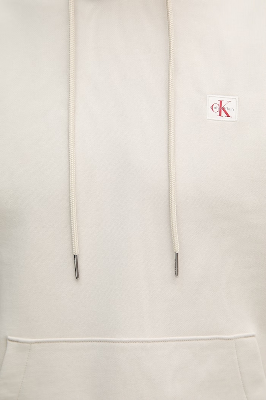 Calvin Klein Jeans mikina s kapucňou pánska bavlnená LV04RC274G béžová