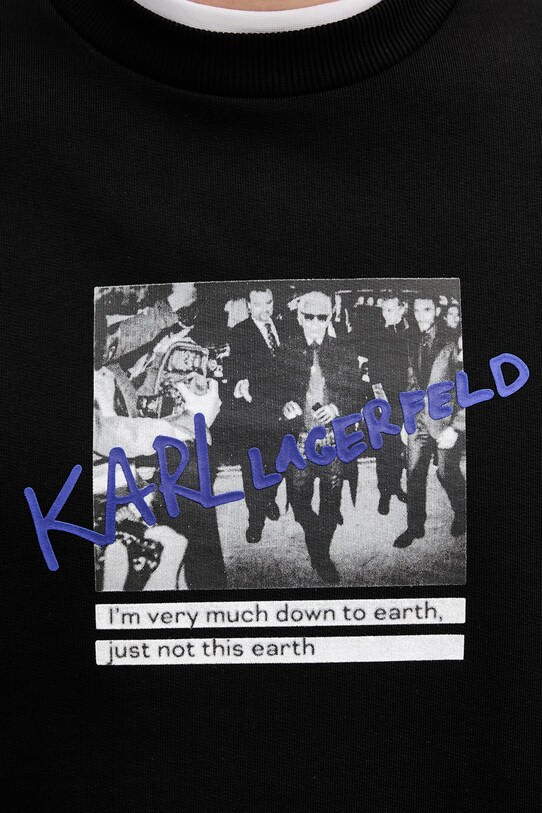 Karl Lagerfeld hanorac de bumbac 553904.705110 negru