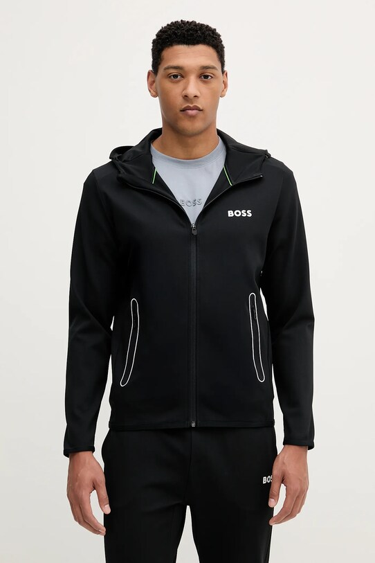 BOSS Green felső elasztánnal fekete 50542948