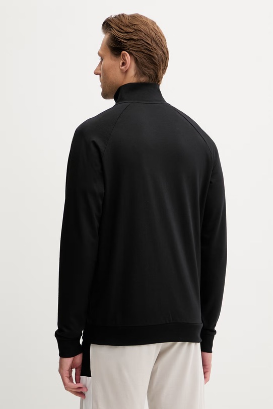 Oblečenie BOSS mikina na zips pánska bavlnená Authentic Jacket Z 50545564 čierna