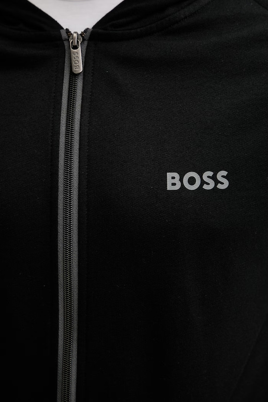 BOSS loungewear pulover moški bombažen Authentic Jacket H 50545573 črna