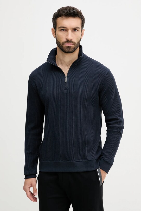 Μπλούζα BOSS Bashinah χωρίς κουκούλα σκούρο μπλε 50545597