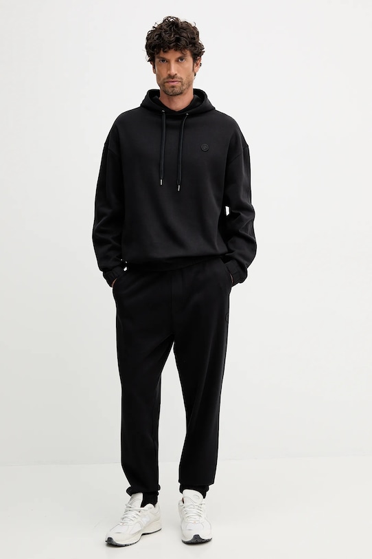 BOSS hanorac de bumbac 50544099 negru AW25