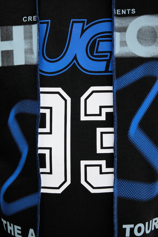 Hugo Blue hanorac de bumbac 50544212 negru