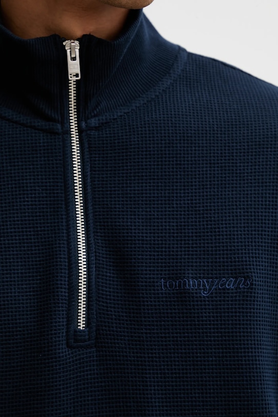 Tommy Jeans bluza bawełniana DM0DM21880 granatowy