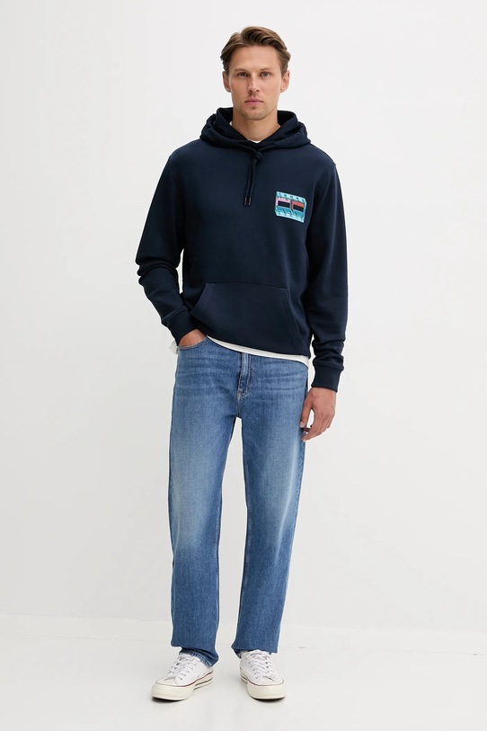 Tommy Jeans bluza bawełniana DM0DM22077 granatowy AW25