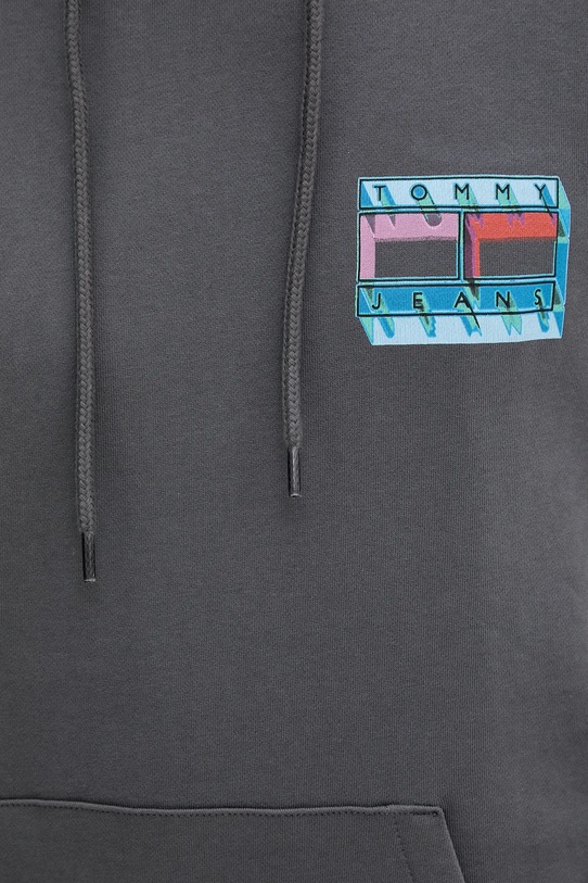 Pamučna dukserica Tommy Jeans DM0DM22077 siva