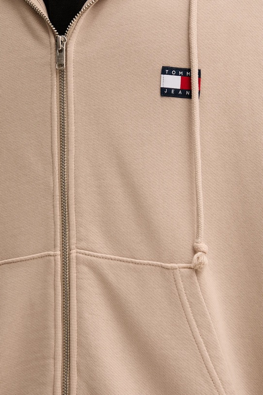 Хлопковая кофта Tommy Jeans DM0DM22080 бежевый