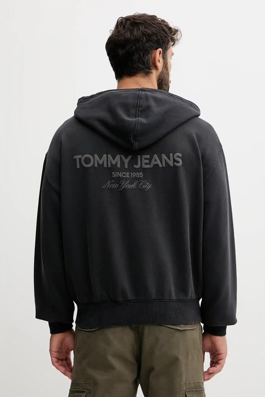 Tommy Jeans hanorac de bumbac DM0DM22080 gri AW25