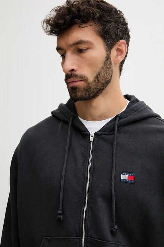 Îmbrăcăminte Tommy Jeans hanorac de bumbac DM0DM22080 gri