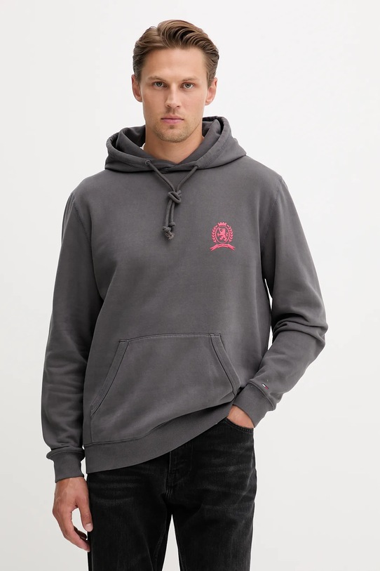 Oblečenie Mikina Tommy Jeans DM0DM22085 sivá