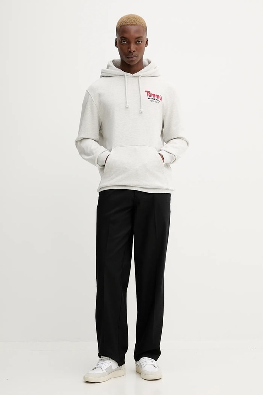 Бавовняна кофта Tommy Jeans DM0DM22086 сірий AW25