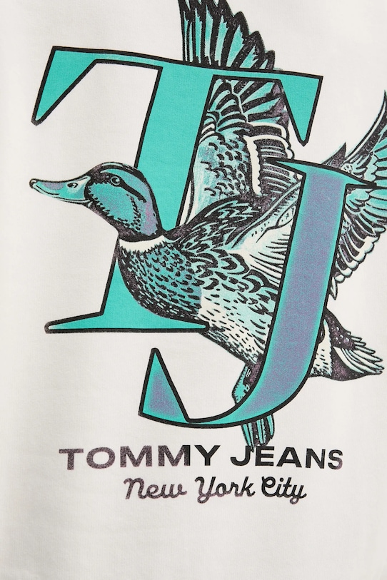 Mikina Tommy Jeans DM0DM22088 krémová