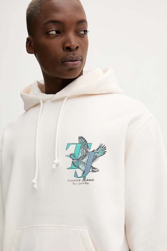 Tommy Jeans felpa beige DM0DM22088