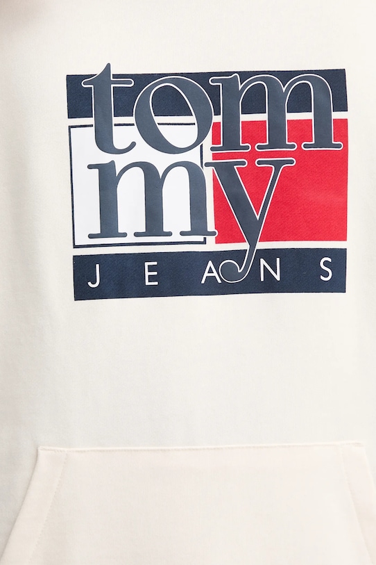 Памучен суичър Tommy Jeans DM0DM22092 бежов