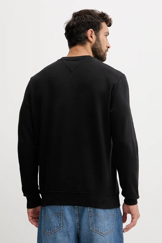 Tommy Jeans hanorac de bumbac DM0DM22093 negru AW25