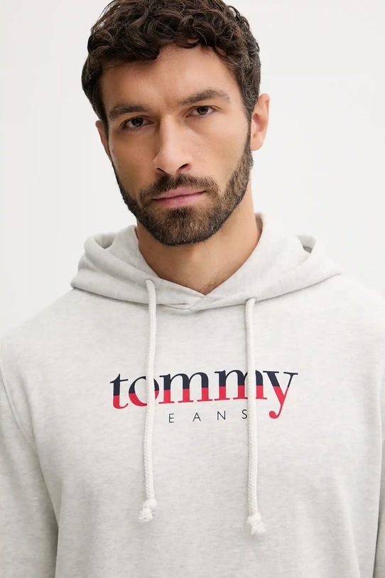 Îmbrăcăminte Tommy Jeans hanorac de bumbac DM0DM22113 gri