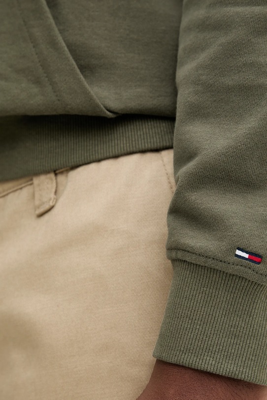 Bavlnená mikina Tommy Jeans DM0DM22113 zelená