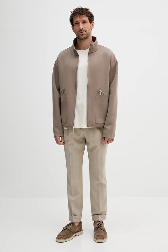 Michael Kors bluza CS552H2HDT brązowy AW25