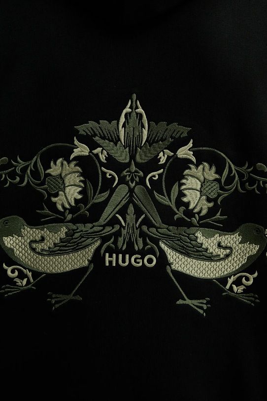 Памучен суичър HUGO 50542558 черен