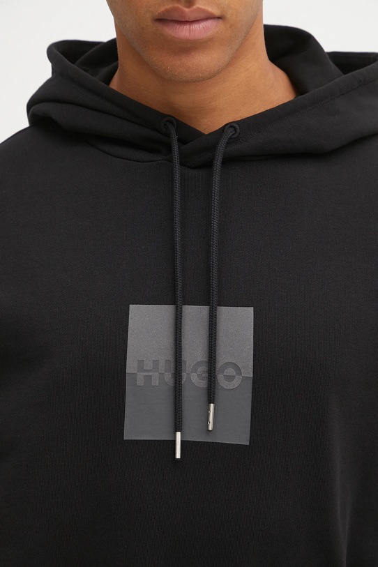 HUGO bluza bawełniana 50542787 czarny