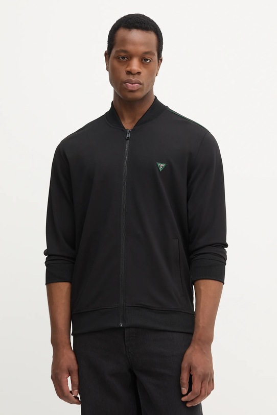 Guess bluză imprimeu negru M5YQ04.KCBR2