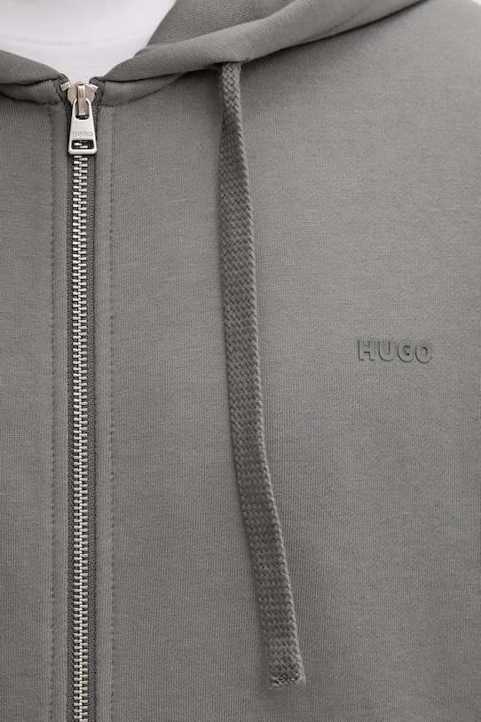HUGO mikina s kapucňou pánska Dapozip 50548651 sivá