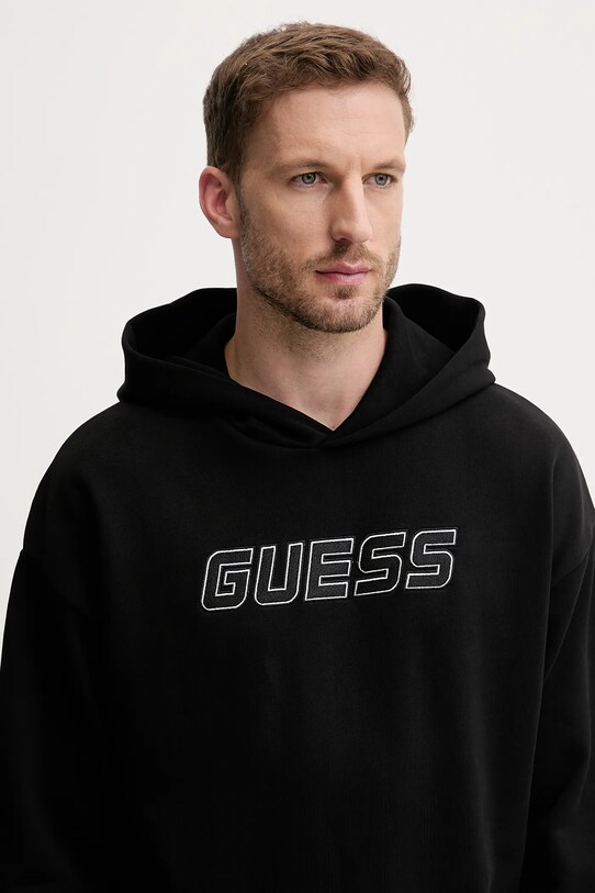 Guess pamut melegítőfelső MENTORE fekete Z5YQ00.KCE91