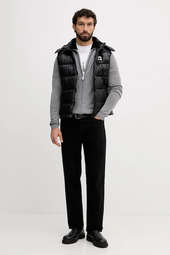 Karl Lagerfeld pulover de lână 554399.655004 gri AW25