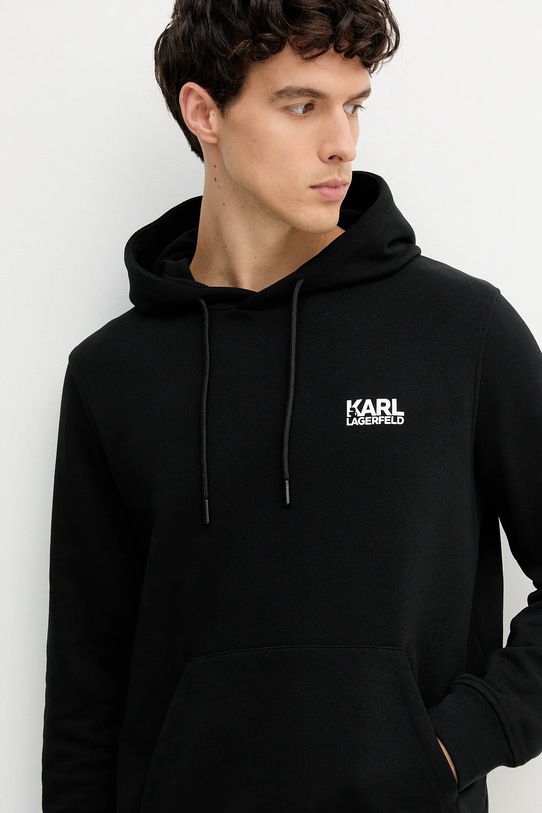 Бавовняна кофта Karl Lagerfeld чорний 554917.705092