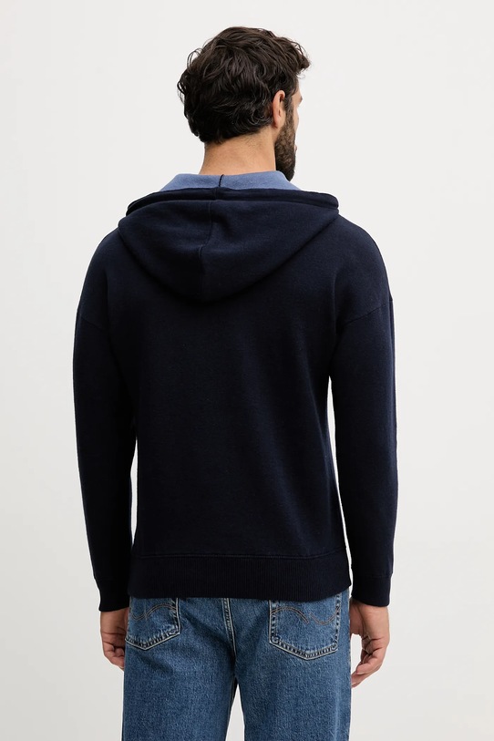 Odzież United Colors of Benetton sweter z dodatkiem wełny 1Y6SK201X granatowy