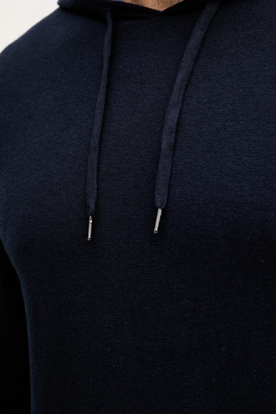 United Colors of Benetton sweter z dodatkiem wełny 1Y6SK201X granatowy