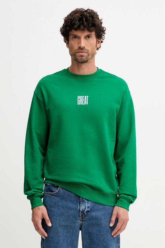 Одежда Хлопковая кофта United Colors of Benetton 3FWYU10AZ зелёный