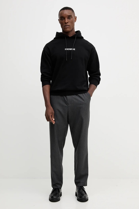 United Colors of Benetton bluza bawełniana 3Y9YU201Y czarny AW25