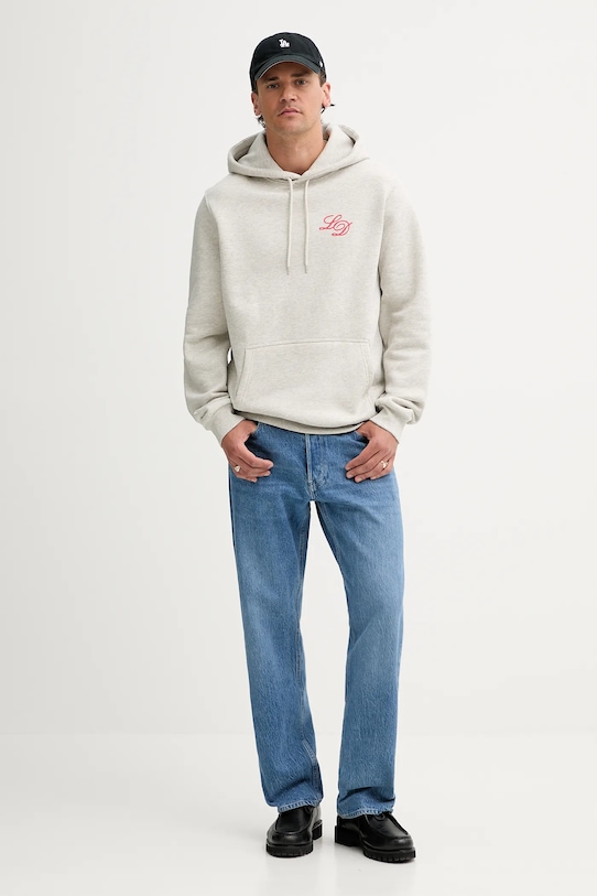 Les Deux hanorac de bumbac 1000199 gri AW25