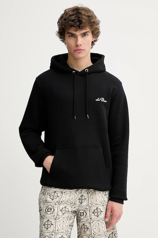 Хлопковая кофта Les Deux с капюшоном чёрный 1000214