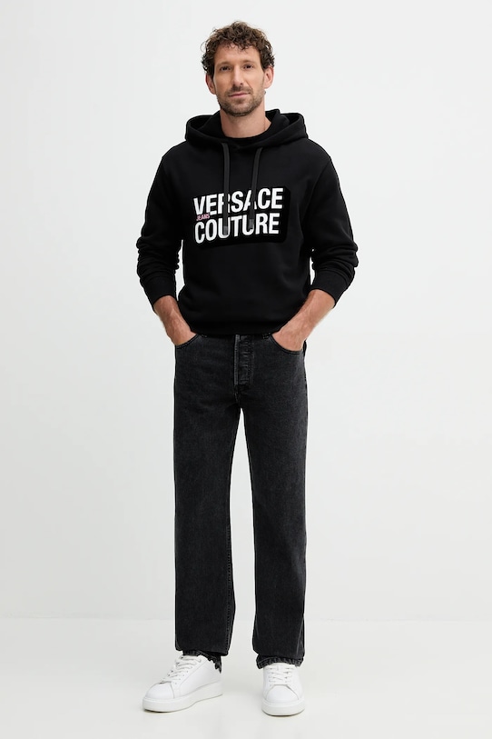 Versace Jeans Couture bluza bawełniana 79GAIP05.CF07P czarny AW25