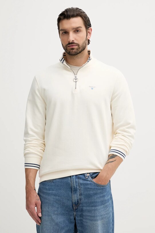 Barbour felpa in cotone ROSFORD senza beige MOL0701