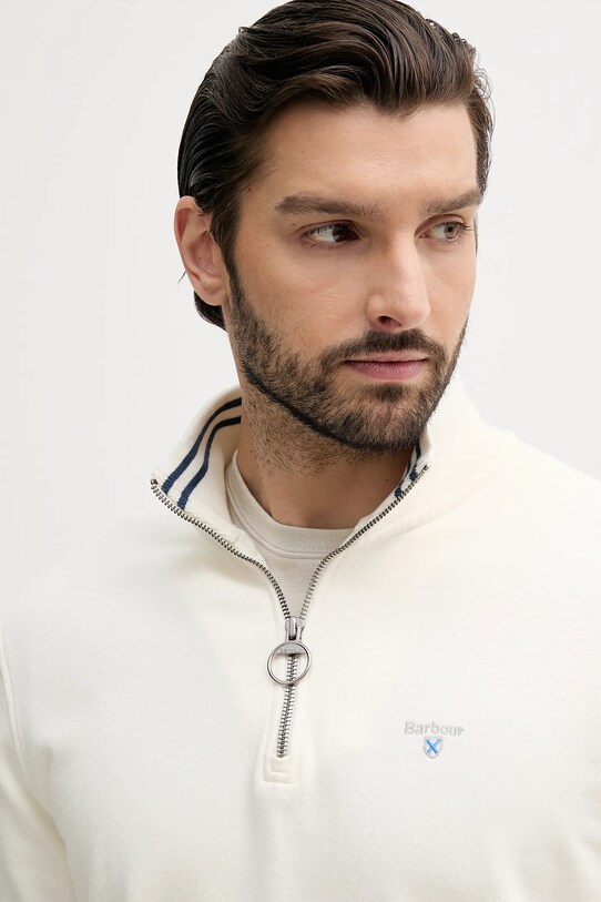 Barbour felpa in cotone ROSFORD beige MOL0701